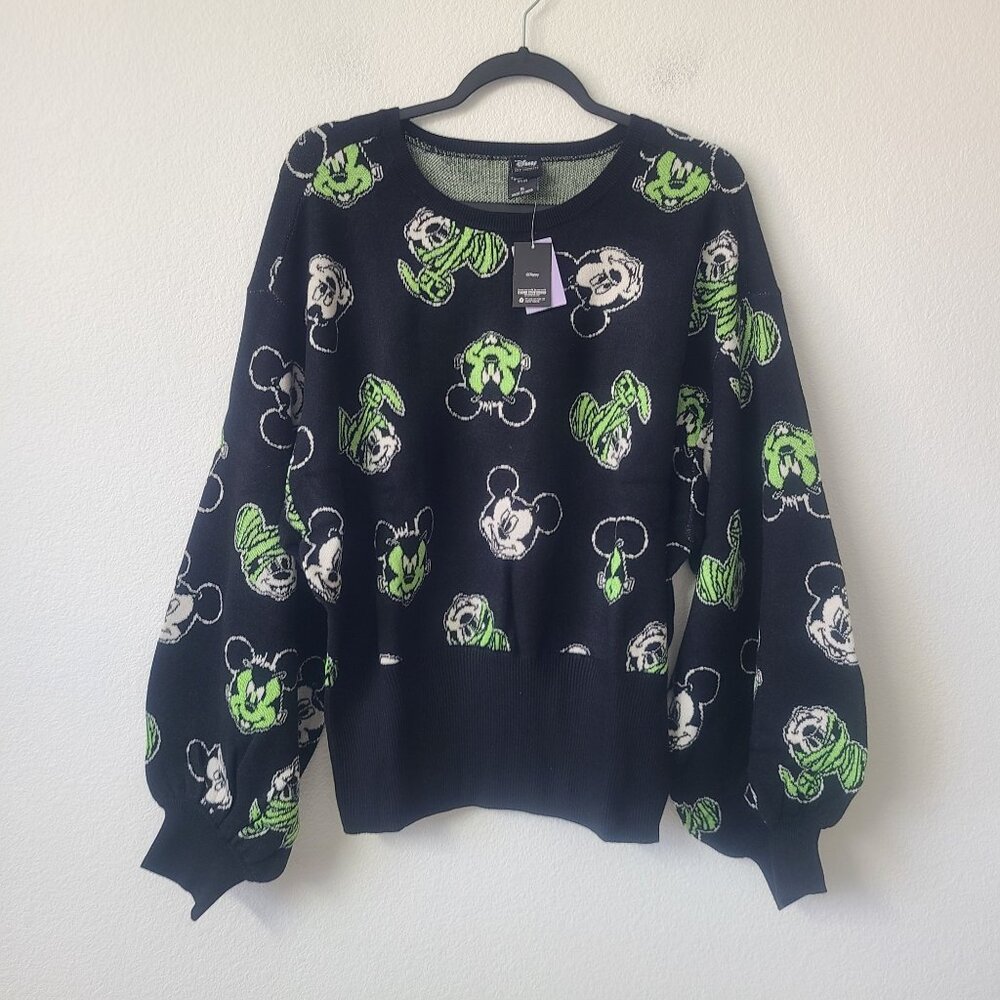 Her Universe Mickey Mouse Halloween Sweater Size XL Black